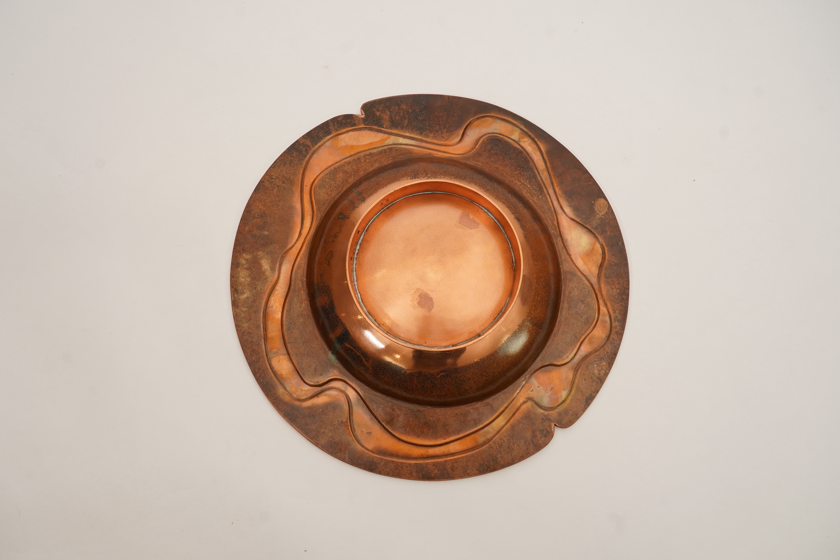 Sam Fanaroff BEM, 1926-2019, A large patinated copper bowl